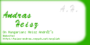 andras heisz business card